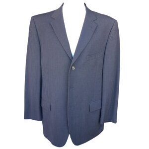 Claiborne SZ 40R 100% Wool Men's Sports Jacket Dark & Light Brown Stripe